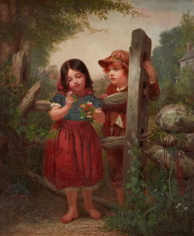 The Bouquet 6 by John George Brown - Canvas Print