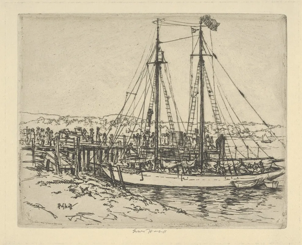 The Bowdoin by Ernest Haskell - Canvas Print