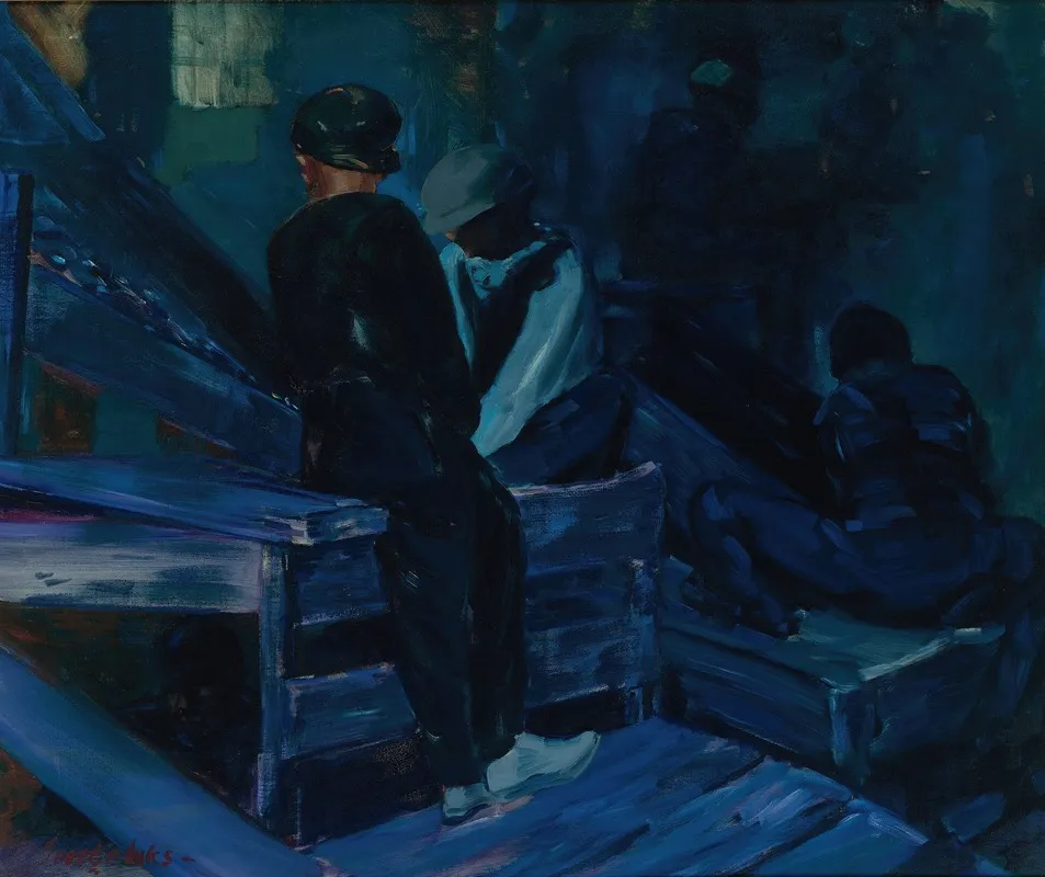 The Breaker Boys by George Luks - Canvas Print