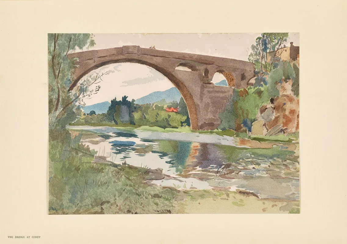 The Bridge At Ceret by Pierre Vignal - Canvas Print