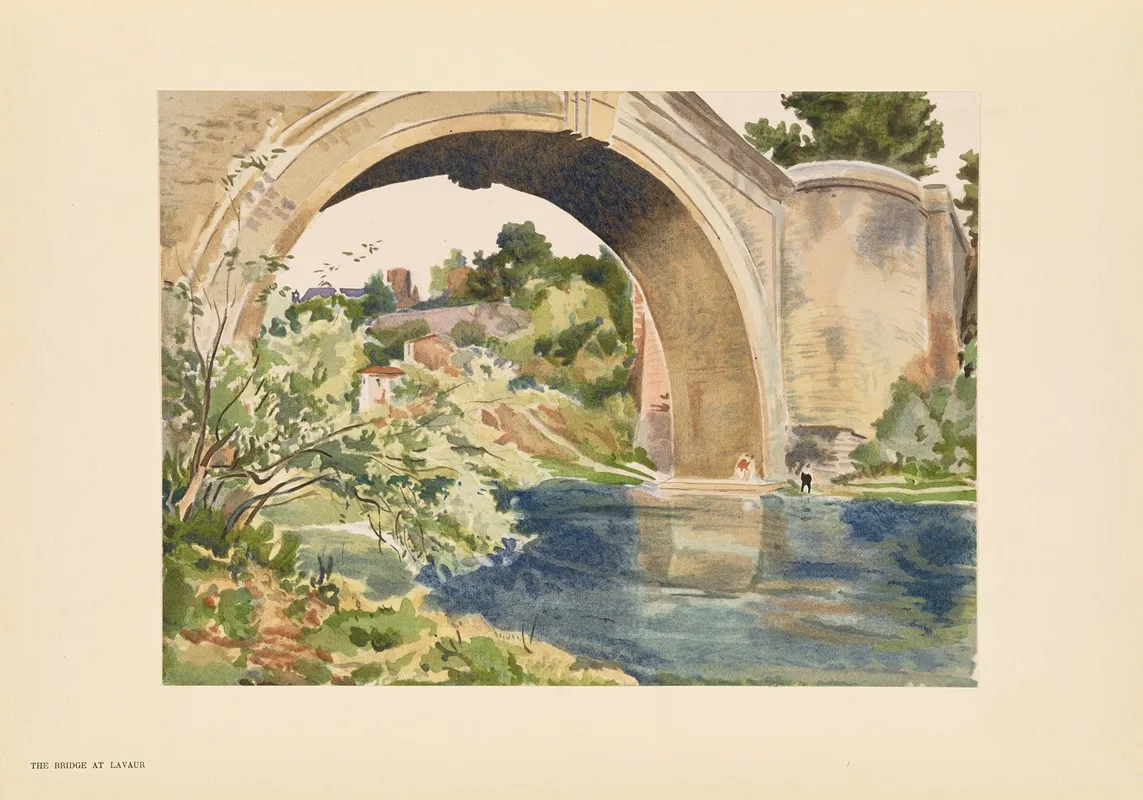 The Bridge At Lavaur by Pierre Vignal - Canvas Print