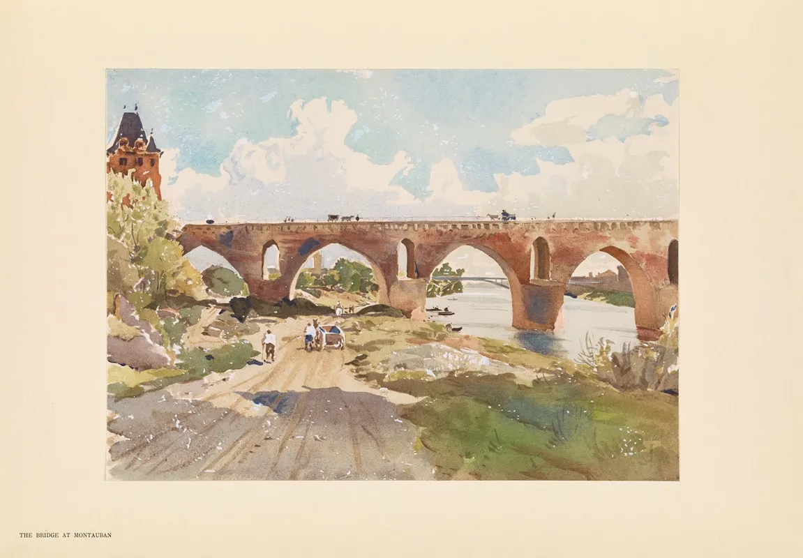 The Bridge At Montauban by Pierre Vignal - Canvas Print