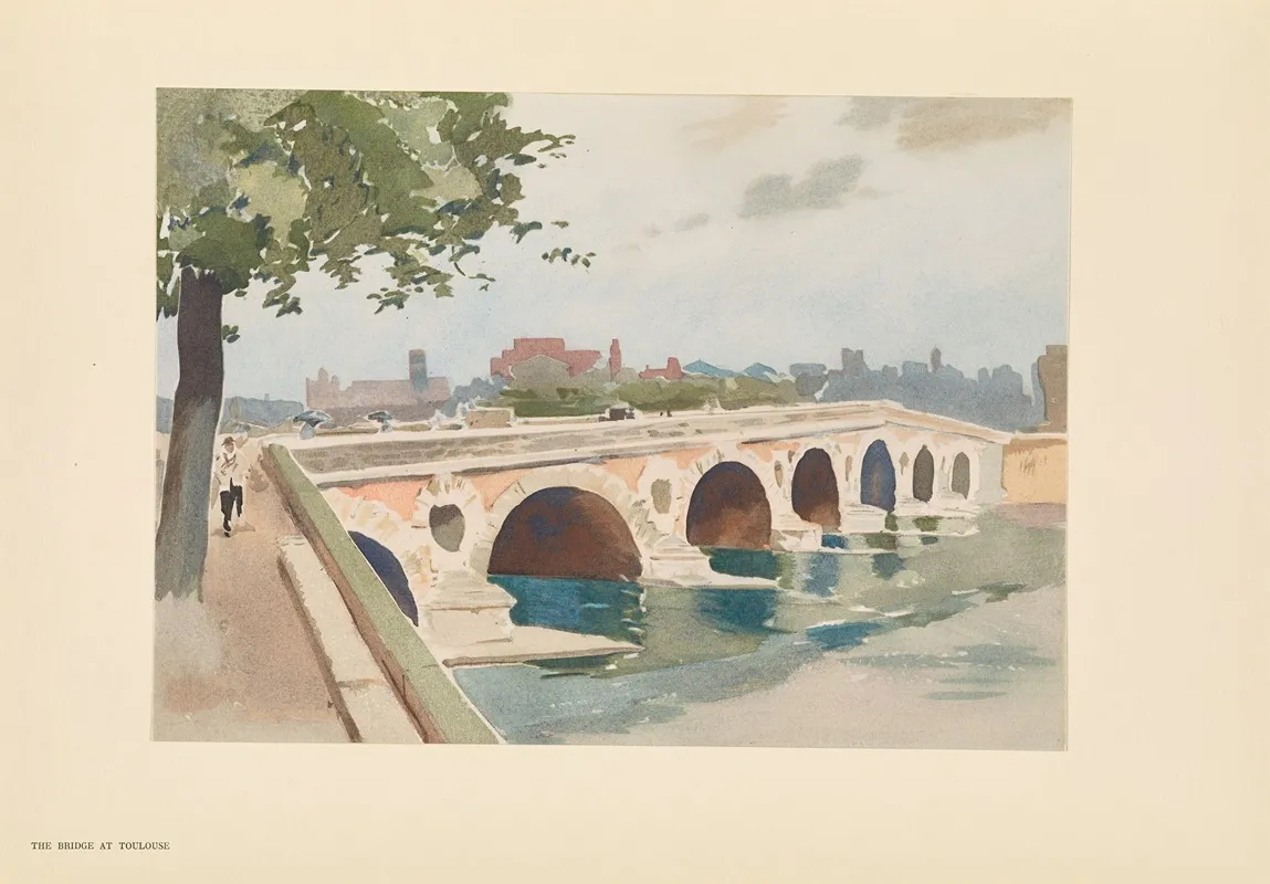The Bridge At Toulouse by Pierre Vignal - Canvas Print