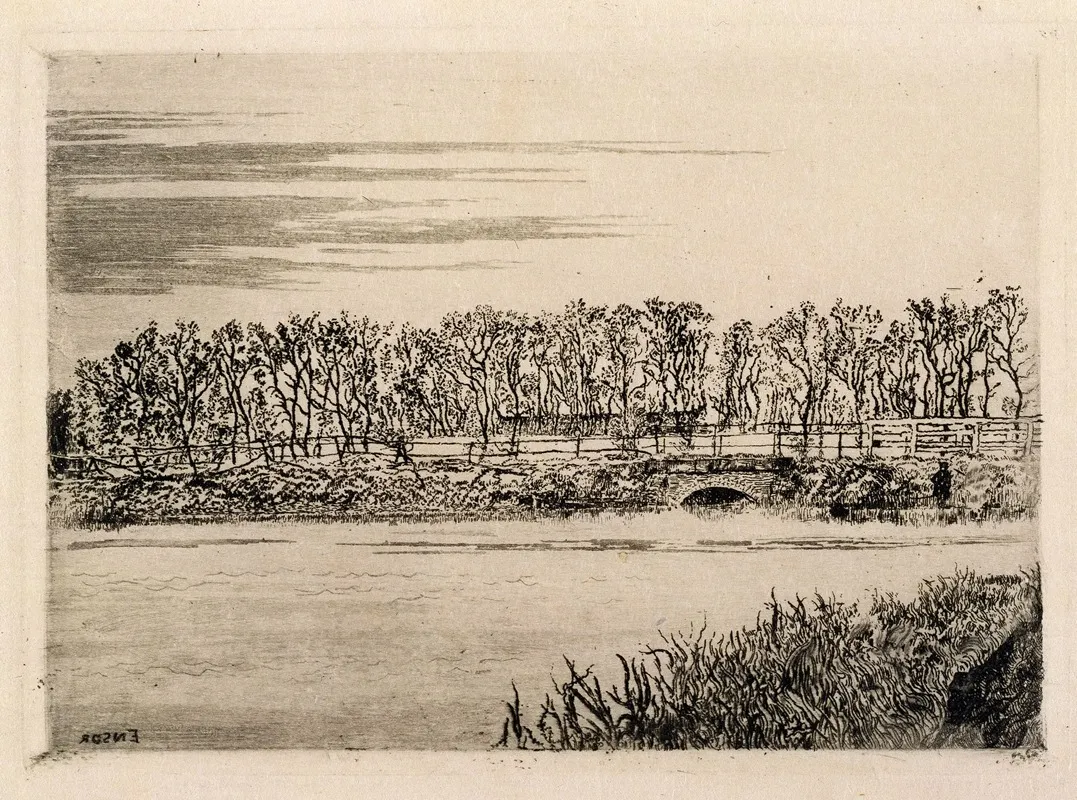 The Bridge In The Wood At Ostend