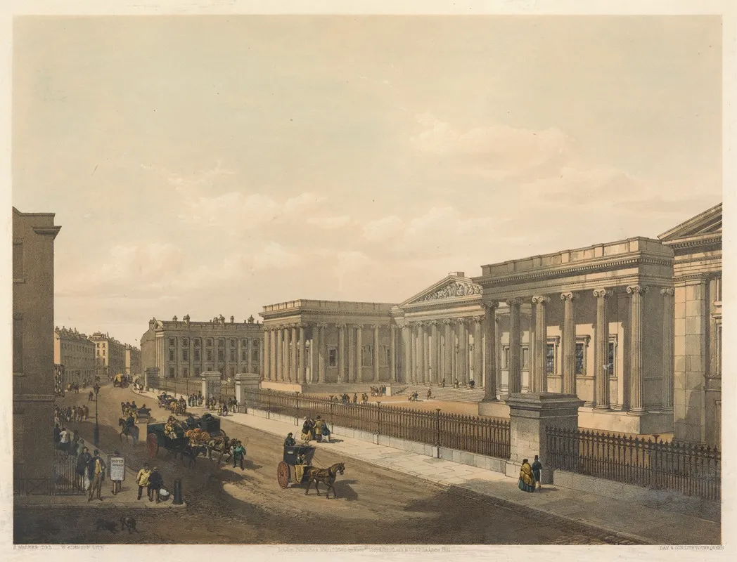 The British Museum by Edmund Walker - Canvas Print