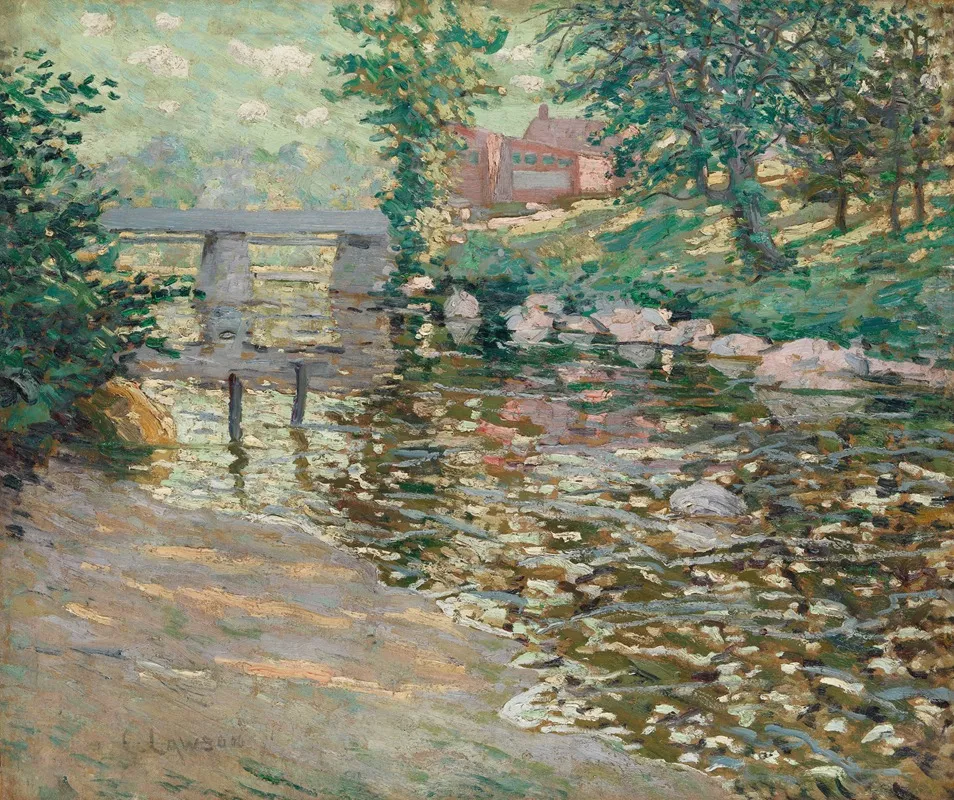 The Bronx River by Ernest Lawson - Canvas Print