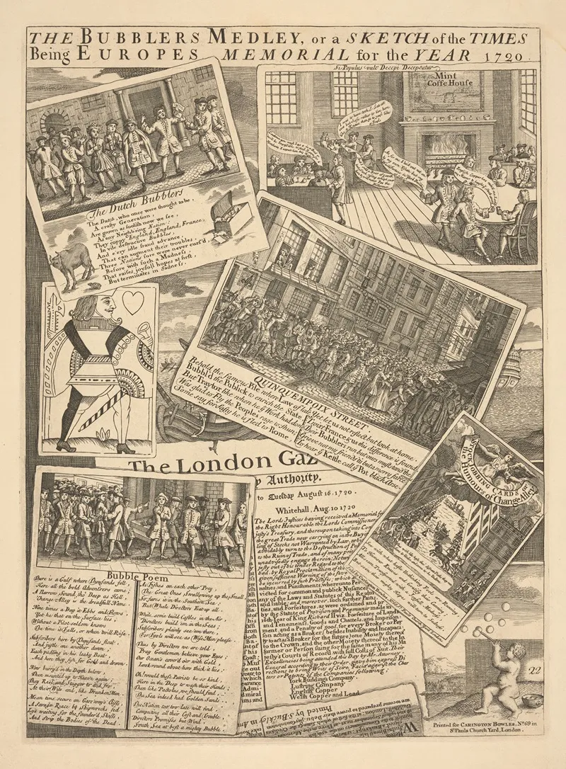The Bubblers Medley Or A Sketch Of The Times Being Europes Memorial For The Year 1720