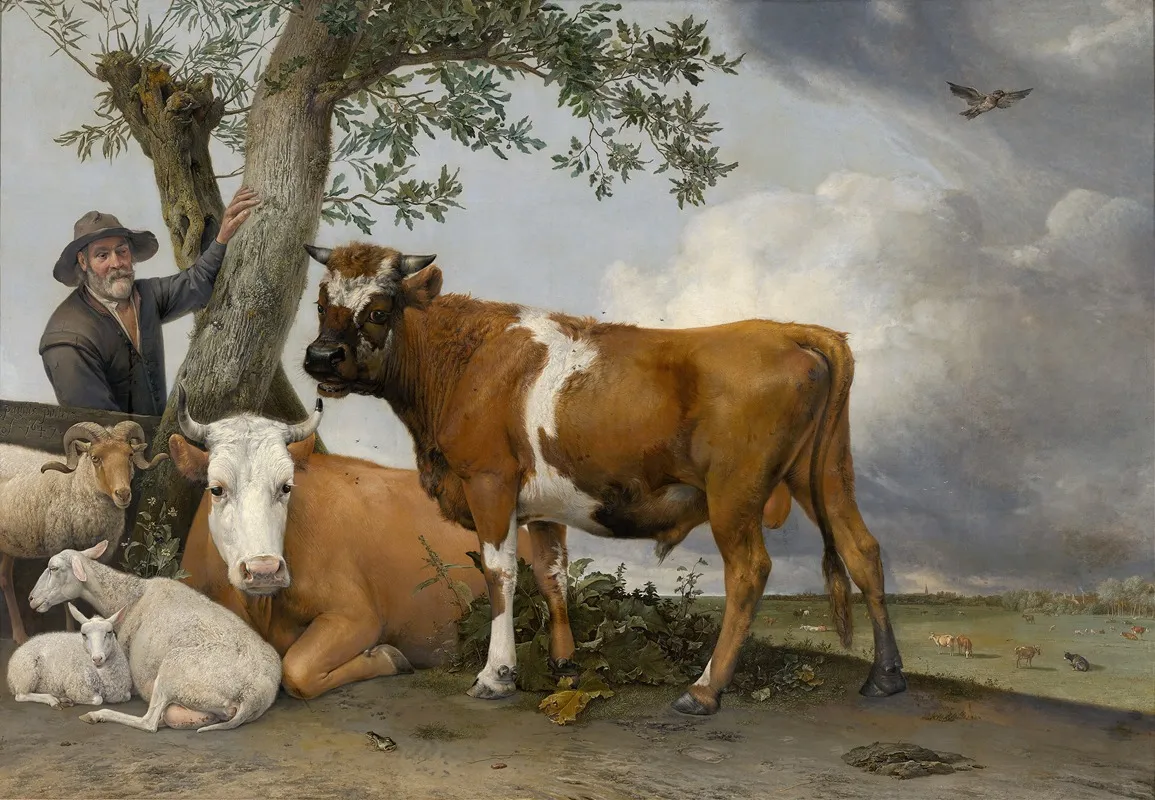 The Bull by Paulus Potter - Canvas Print