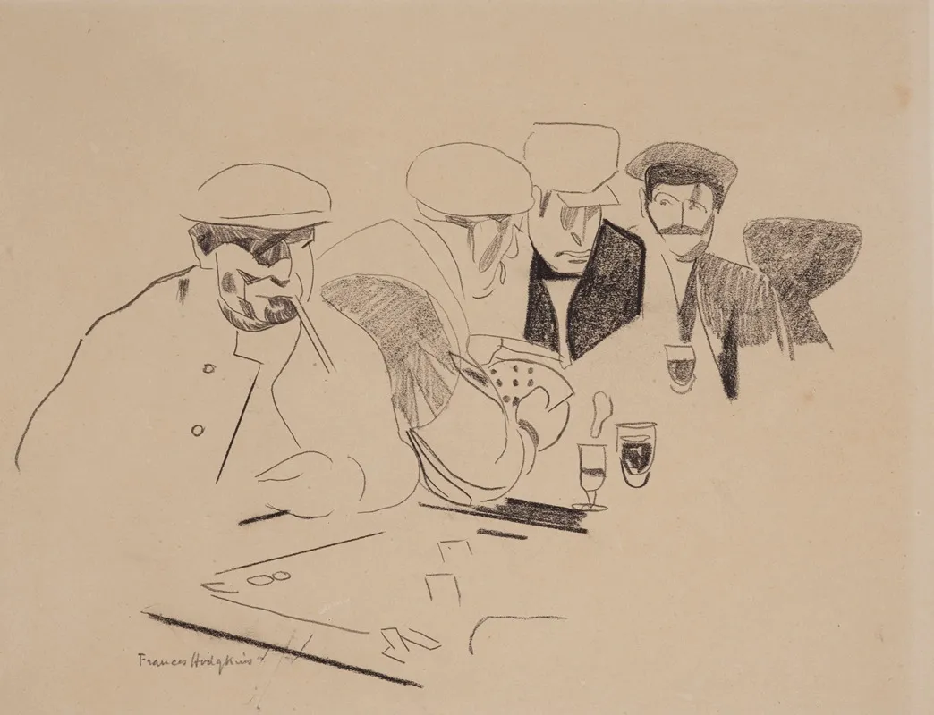 The Card Players 14 by Frances Hodgkins - Canvas Print