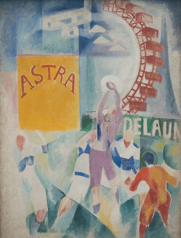The Cardiff Team by Robert Delaunay - Canvas Print