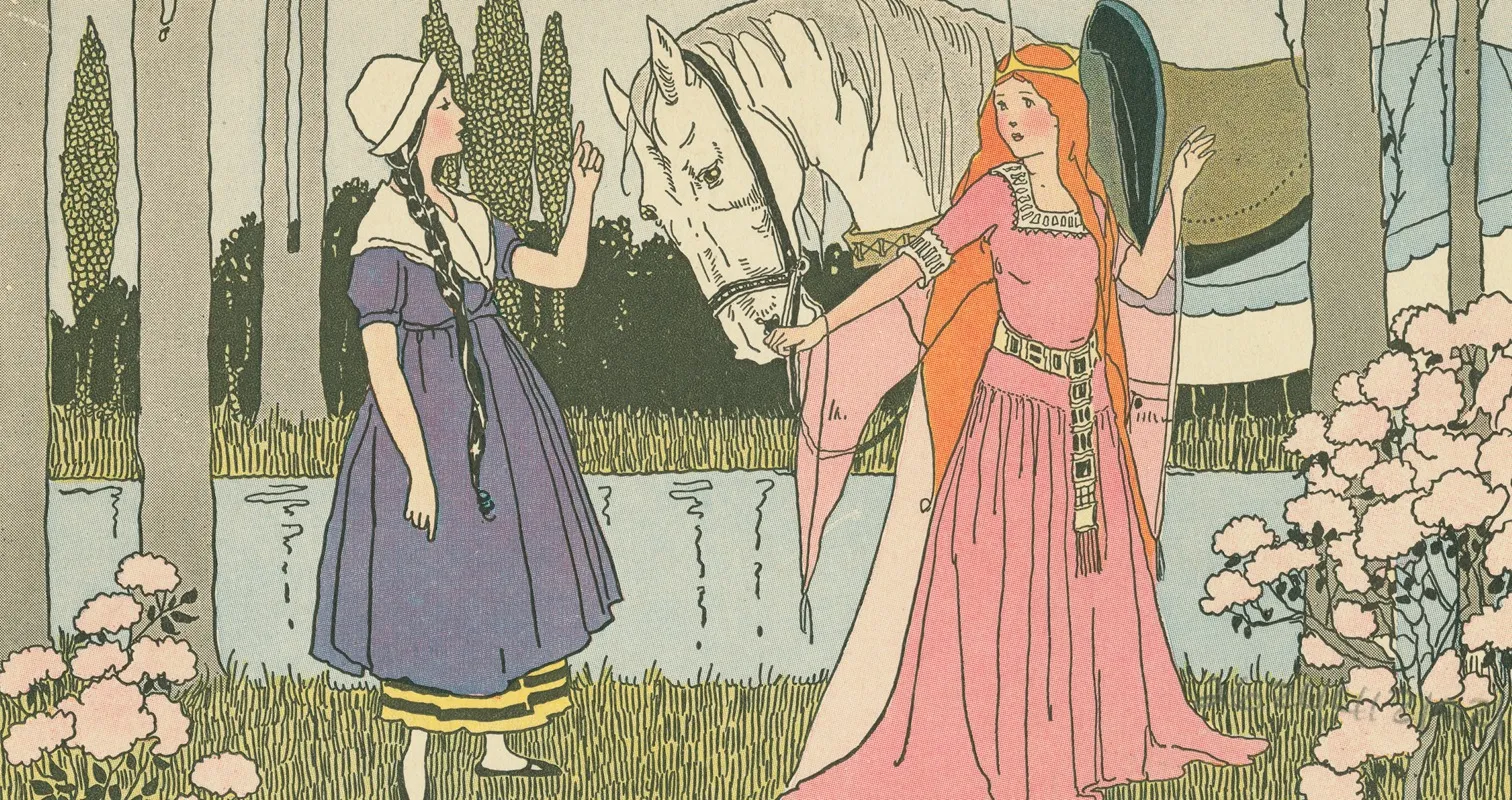 The Chambermaid Refuses To Bring Water To The Princess by Margaret Evans Price - Canvas Print