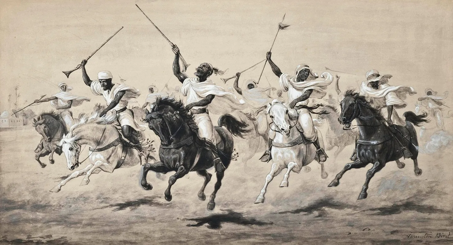 The Charge 3 by John Alexander Harington Bird - Canvas Print