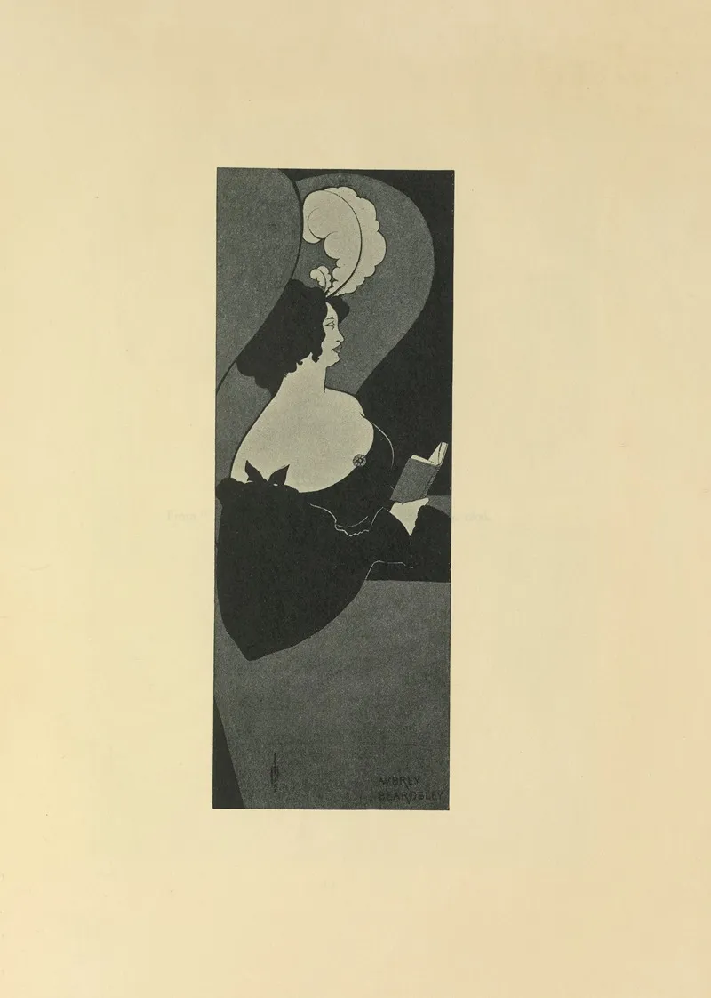 The Childrens Books Poster by Aubrey Vincent Beardsley - Canvas Print