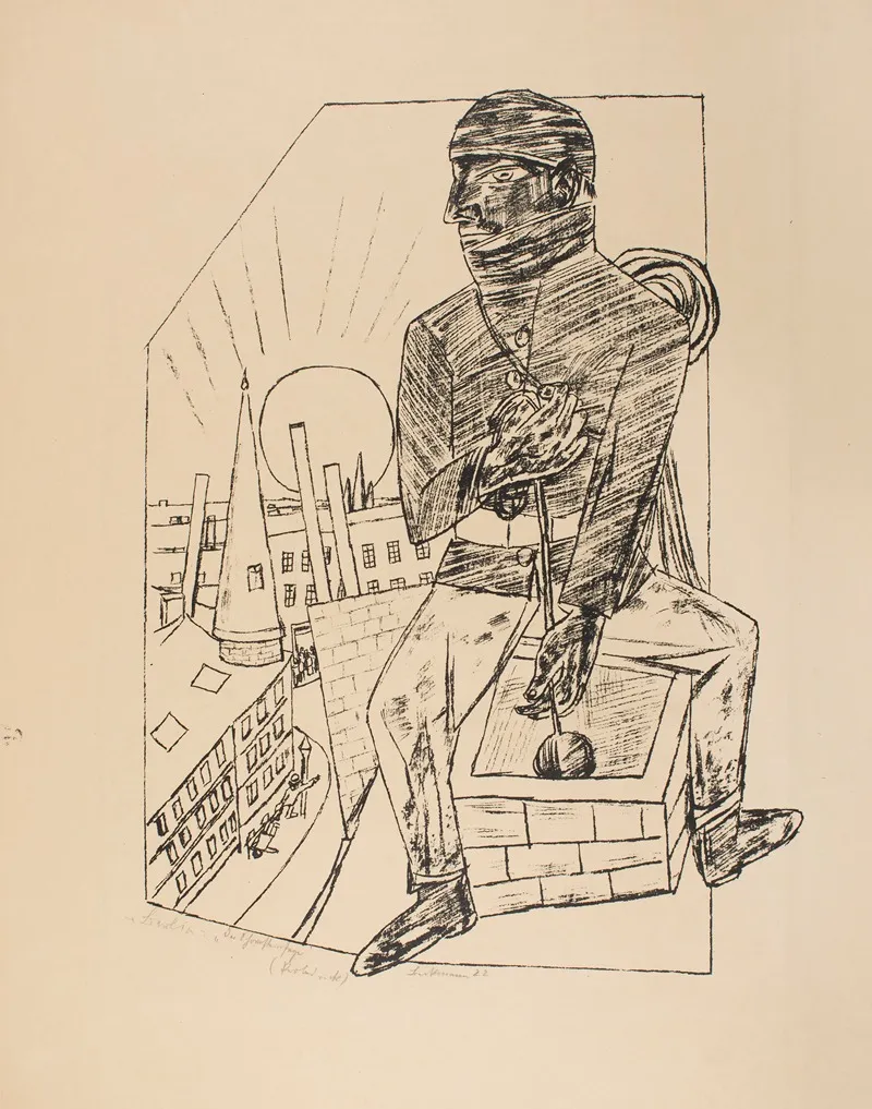 The Chimney Sweep by Max Beckmann - Canvas Print