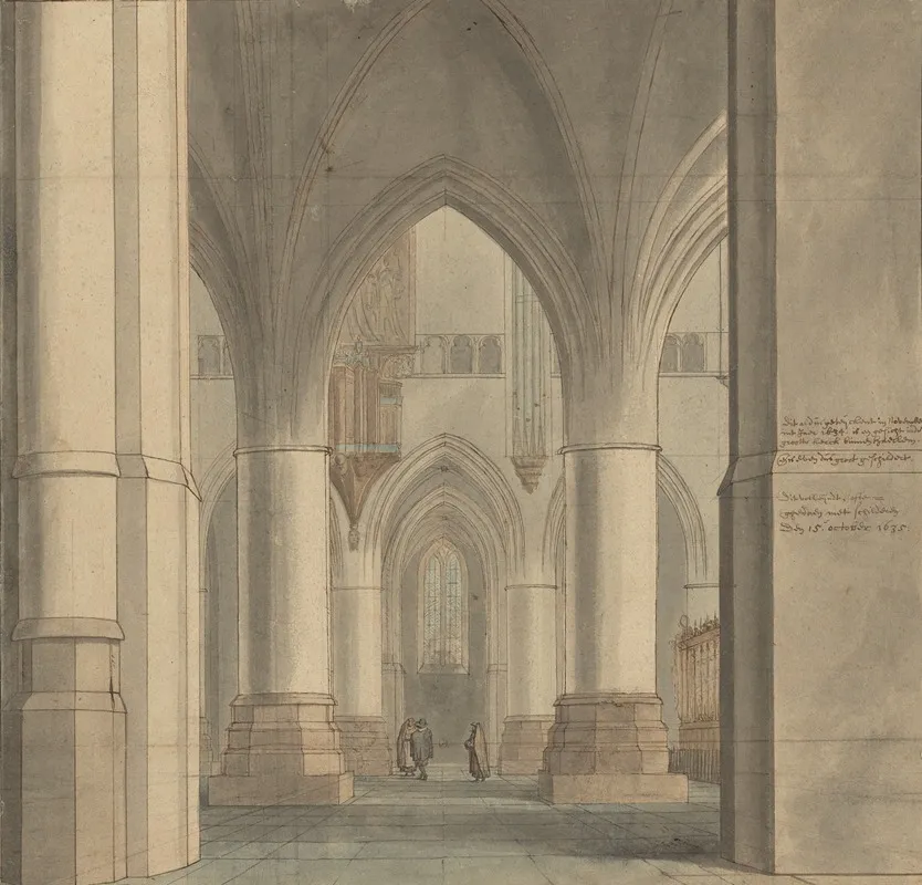 The Choir And North Ambulatory Of The Church Of Saint Bavo Haarlem