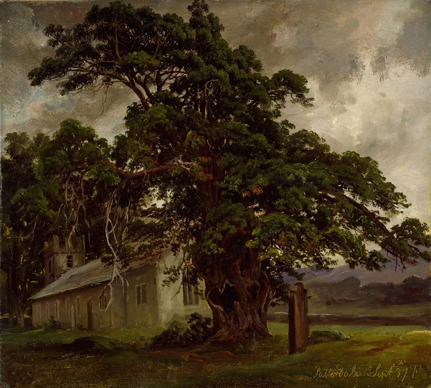 The Church In Patterdale by Thomas Fearnley - Canvas Print