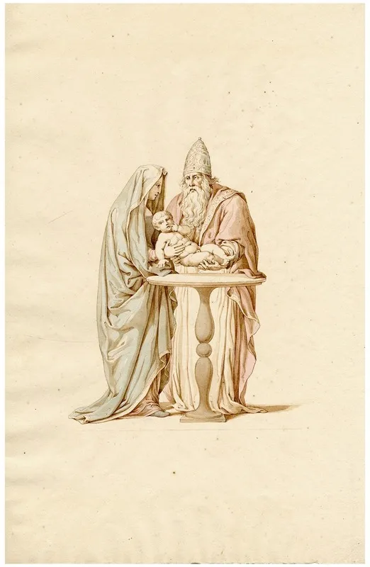 The Circumcision Of Christ 5 by David Humbert de Superville - Canvas Print