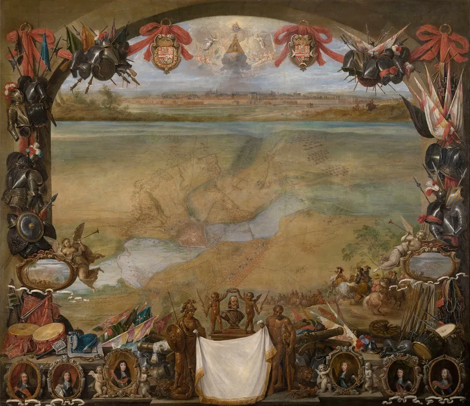 The City Valenciennes by David Teniers The Younger - Canvas Print