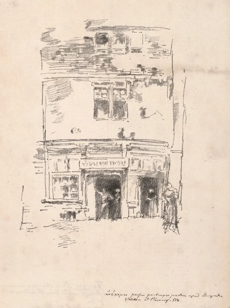 The Clockmakers Paimpol by James Abbott McNeill Whistler - Canvas Print