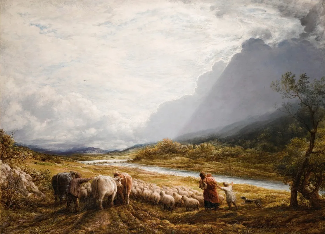 The Cloud by John Linnell - Canvas Print