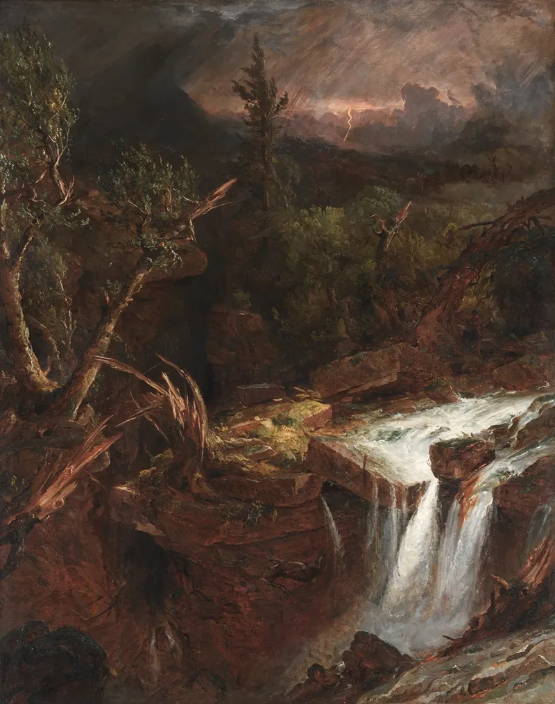 The Clove A Storm Scene In The Catskill Mountains
