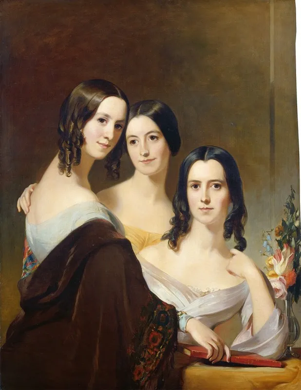 The Coleman Sisters by Thomas Sully - Canvas Print