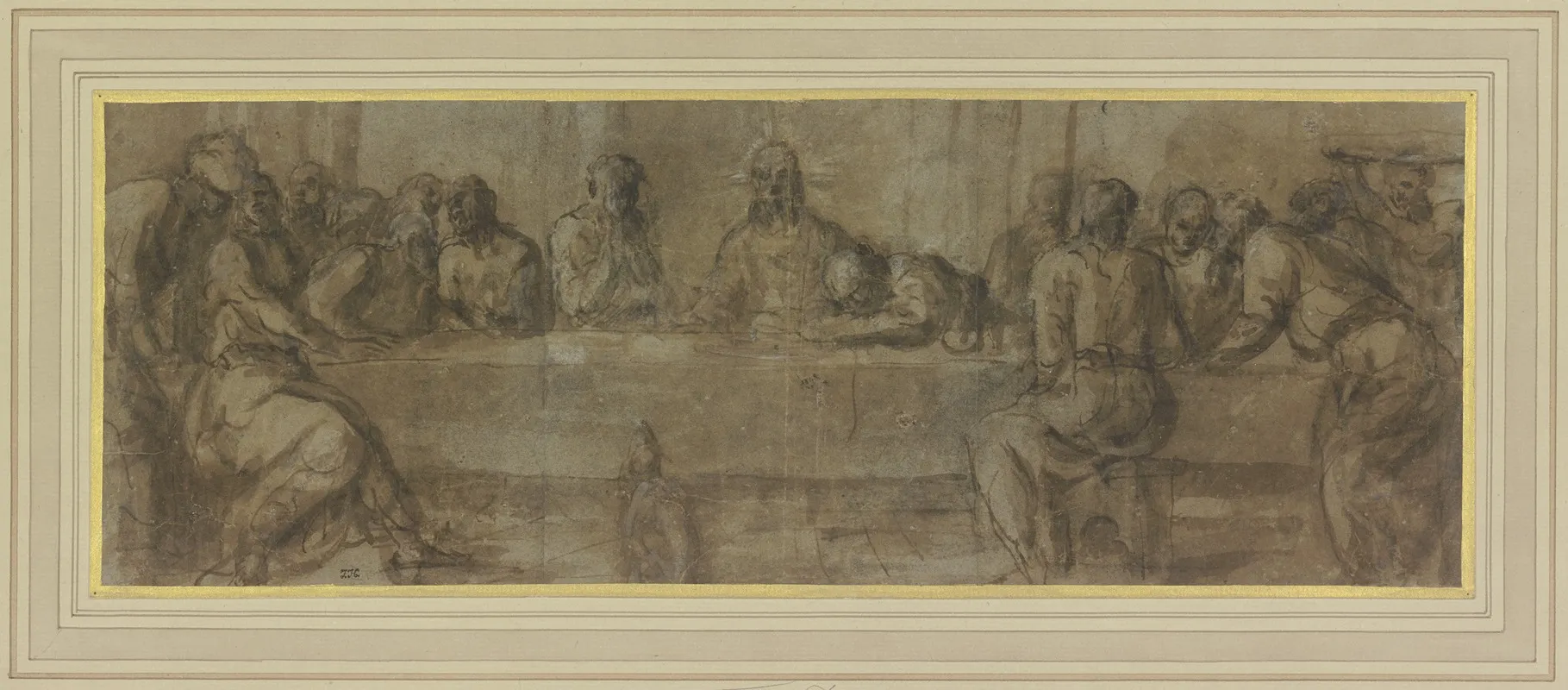 The Communion 3 by Taddeo Zuccari - Canvas Print