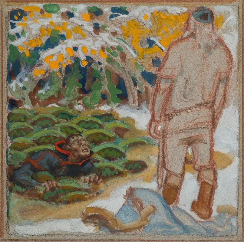The Complete Kalevala Sketch Vainamoinen 2