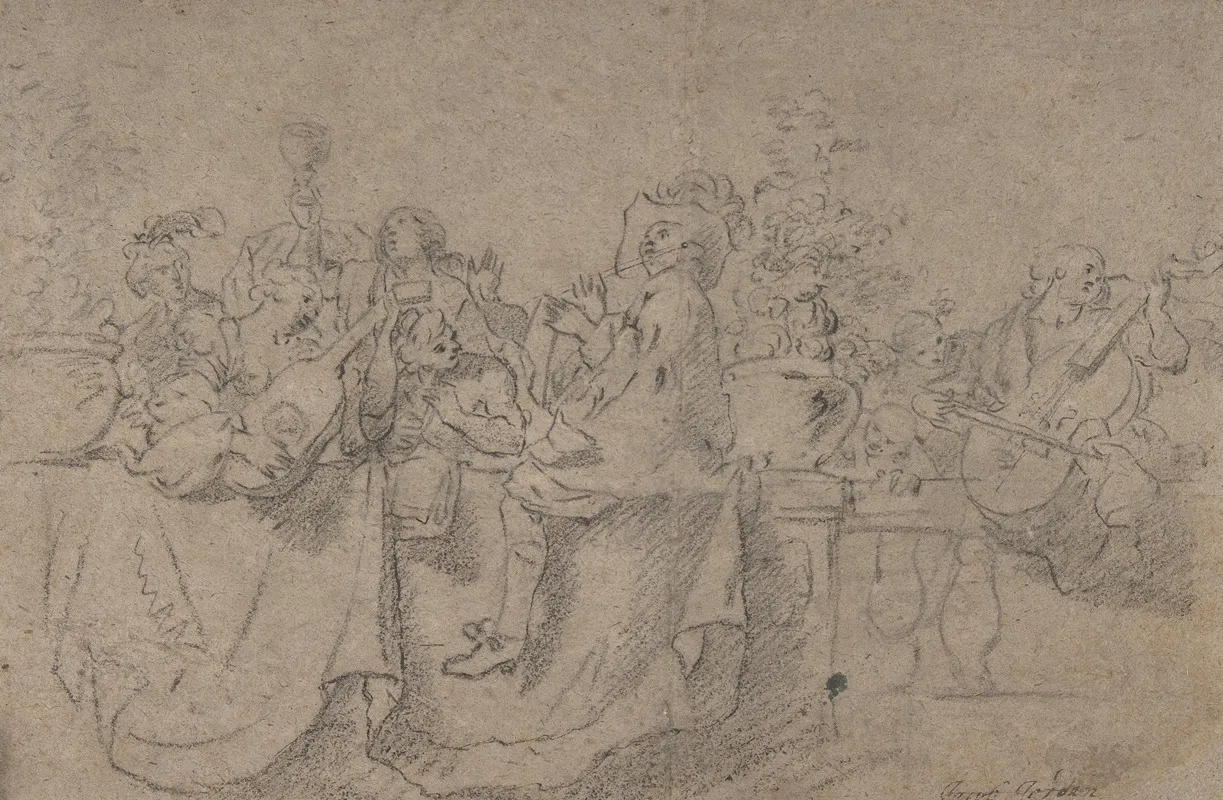 The Concert 7 by Johann Liss - Canvas Print