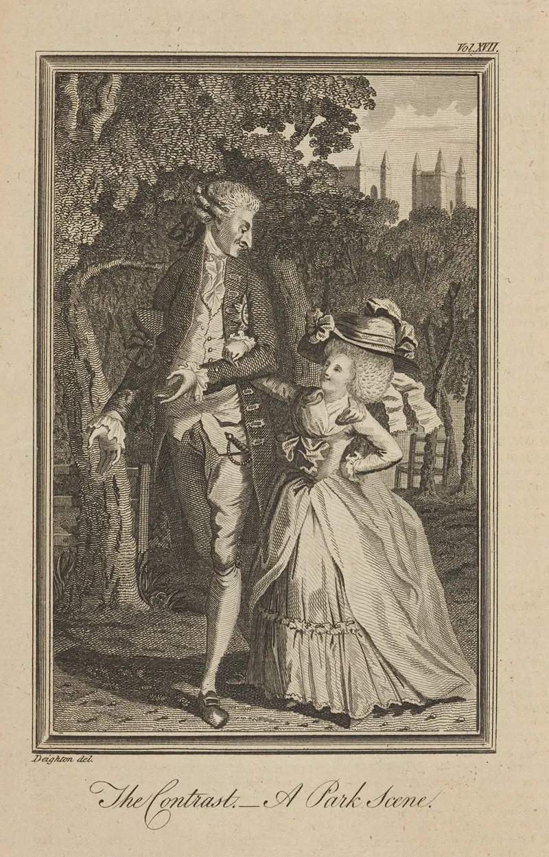 The Contrast A Park Scene