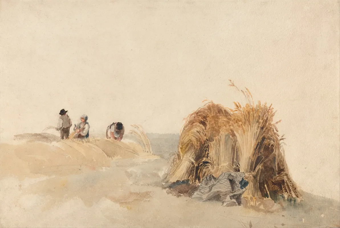 The Cornfield by Peter DeWint - Canvas Print