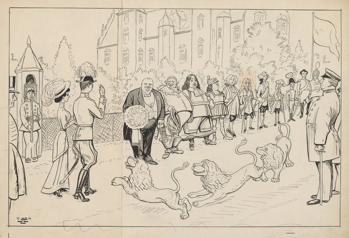 The Count And Countess Of Rosenborg Are Welcomed By The Castles Residents