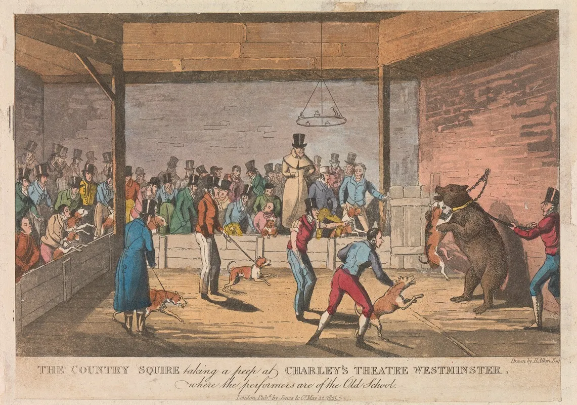 The Country Squire Taking A Peep At Charleys Theatre Westminster