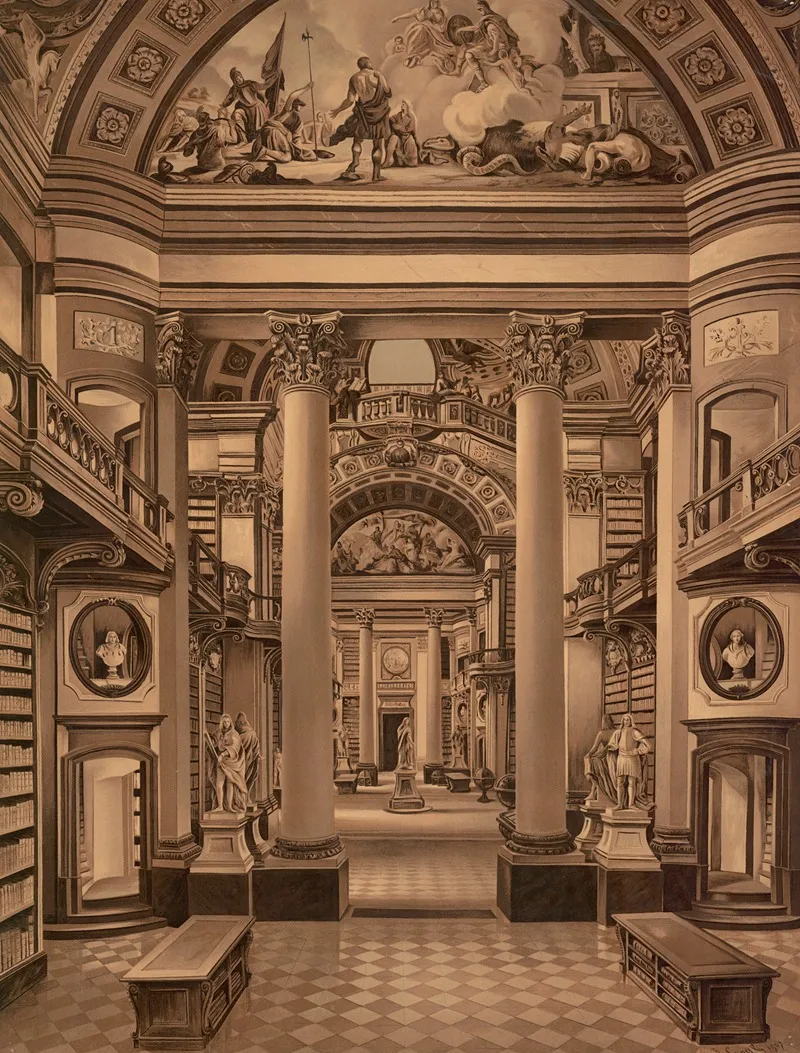 The Court Library In Vienna
