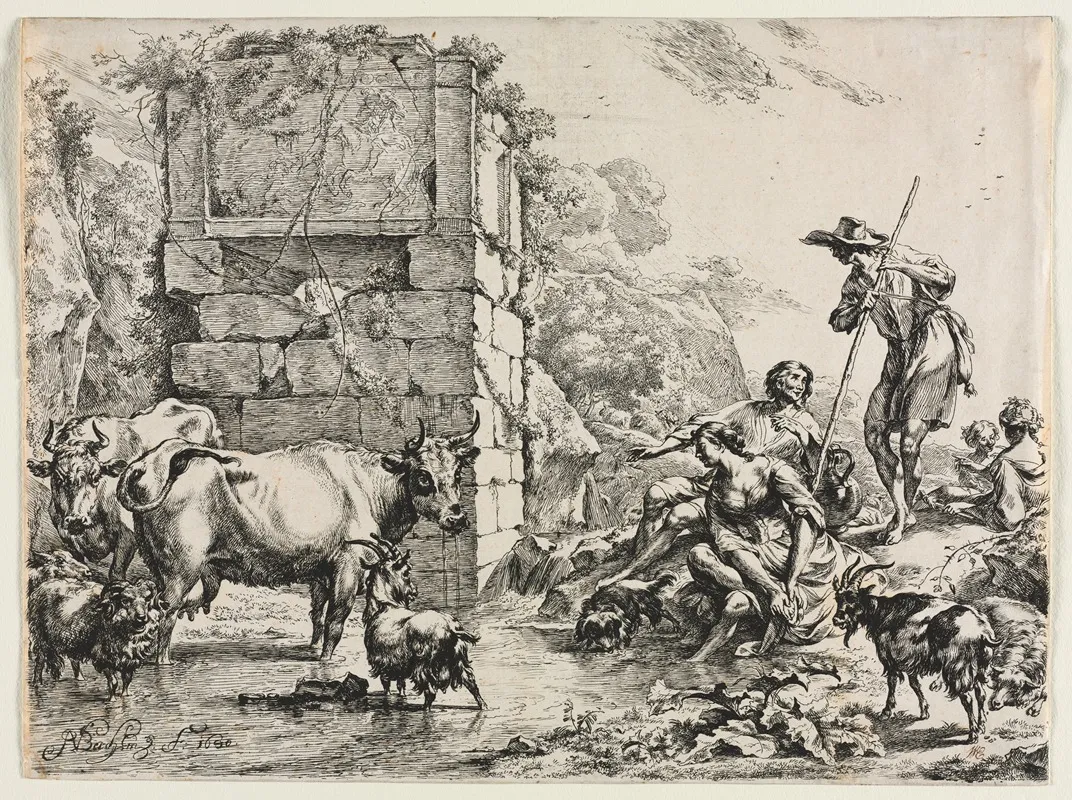 The Cow Drinking