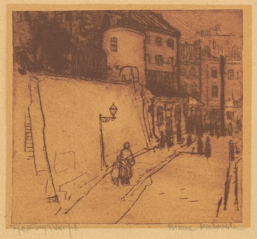 The Cracow Gate by Feliks Jabłczyński - Canvas Print