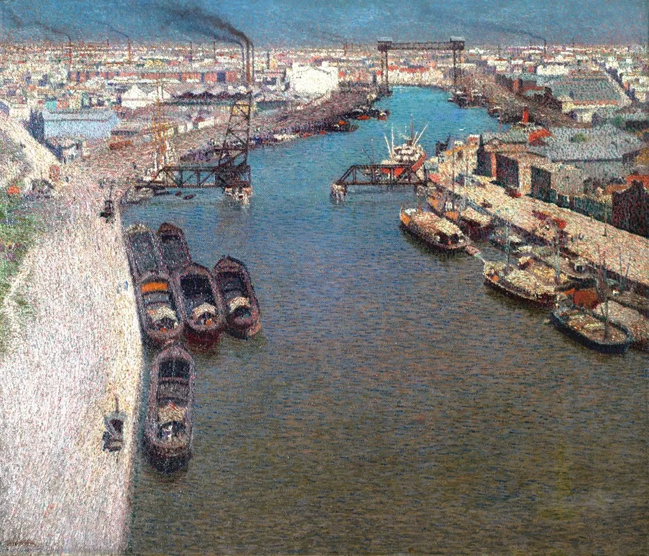 The Creek 2 by Pío Collivadino - Canvas Print