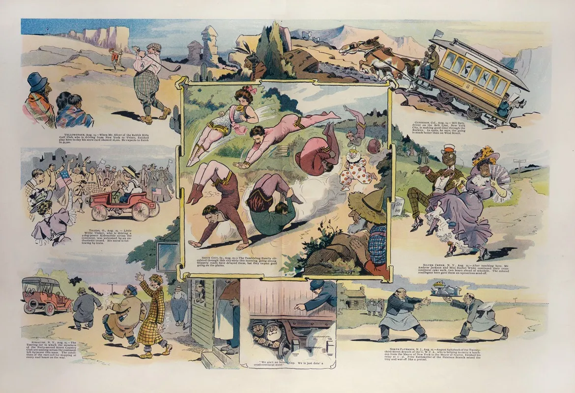 The Cross Continent Craze by Samuel Ehrhart - Canvas Print