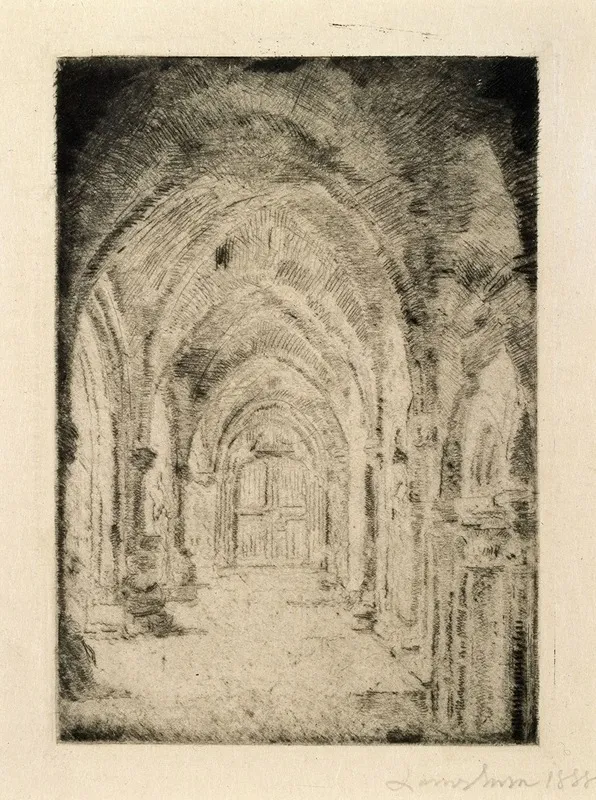 The Crypt by James Ensor - Canvas Print