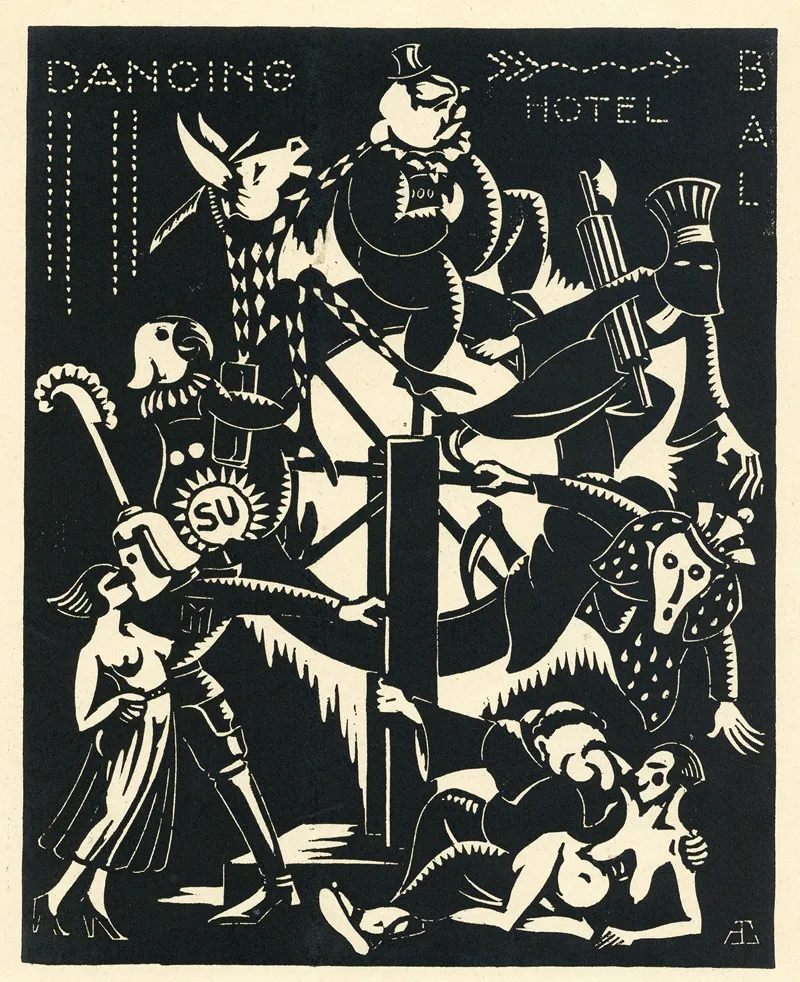 The Daily Carnival 2 by Albert Daenens - Canvas Print