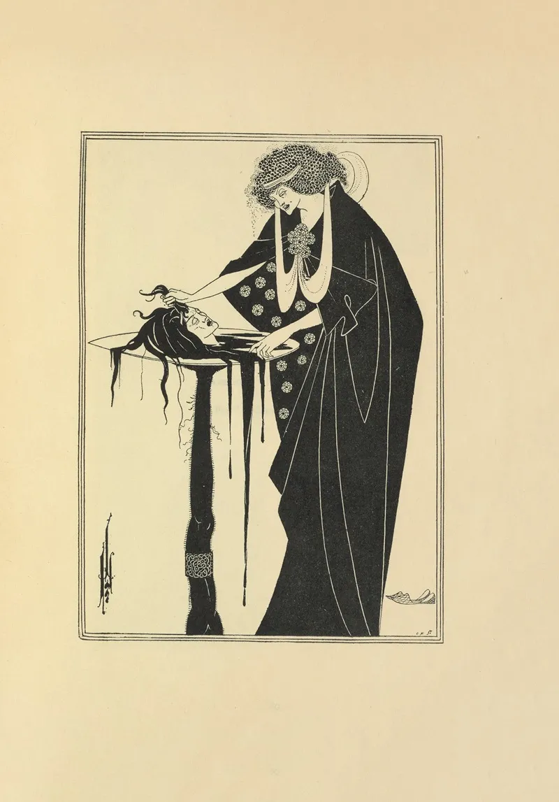 The Dancers Reward From Salome by Aubrey Vincent Beardsley - Canvas Print