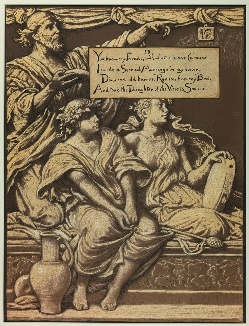 The Daughter Of The Vine by Elihu Vedder - Canvas Print