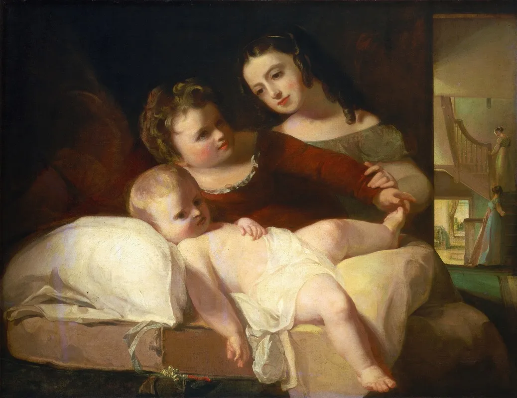 The David Children by Thomas Sully - Canvas Print