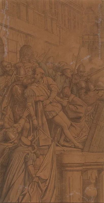 The Death Of Alderman Jan Van De Werve During The Spanish Fury 4 November 1576
