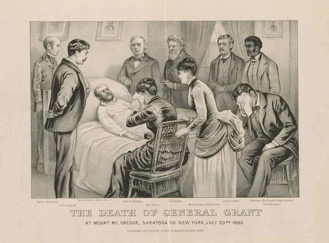 The Death Of General Grant At Mount Mc Gregor Saratoga Co New York July 23rd 1885