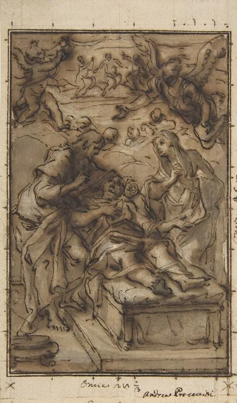 The Death Of Saint Joseph 2 by Niccolò Ricciolini - Canvas Print