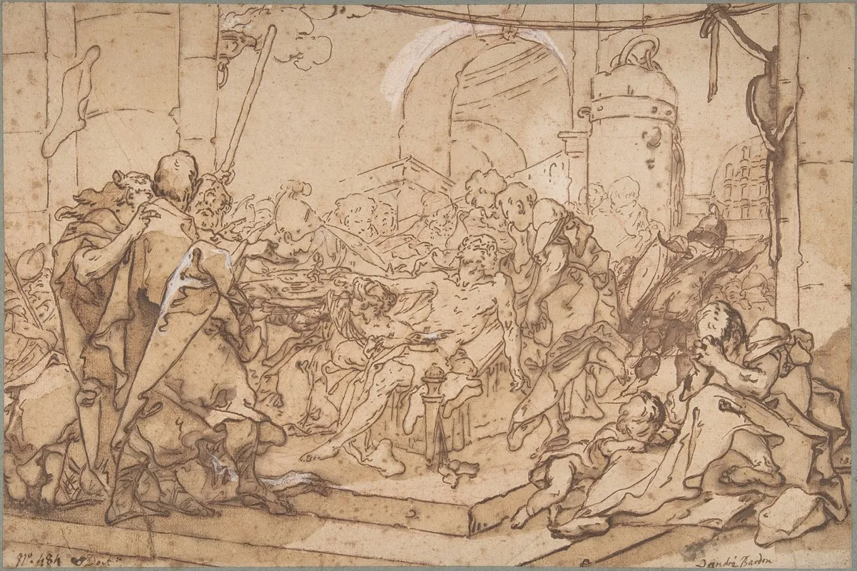 The Death Of Socrates 5 by Michel-François Dandré-Bardon - Canvas Print