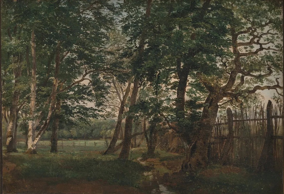The Deer Park North Of Copenhagen by Dankvart Dreyer - Canvas Print