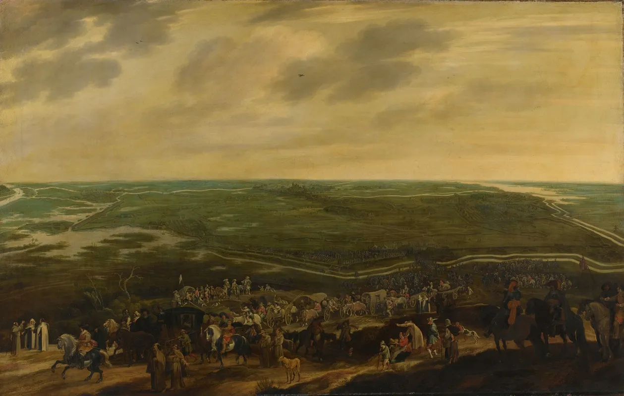 The Defeated Spanish Garrison Leaving S Hertogenbosch 17 September 1629 by Pauwels van Hillegaert - Canvas Print