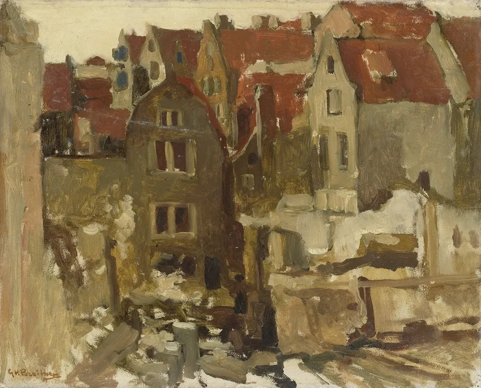 The Demolition Of The Grand Bazar De La Bourse On The Nieuwendijk Amsterdam